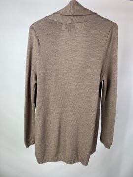 Sweter kardigan brązowy wełna merino wool Cynthia Rowley Woman Premium XXL