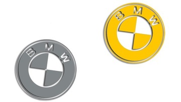 Наклейка с логотипом BMW в различных цветах!