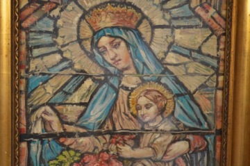 HOLY OLD PICTURE BY JAN STYKA - витраж Богородица