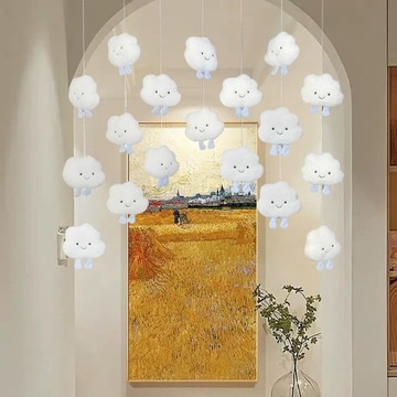 3D украшения с облаками. Орнаменты с облаками. Дверные занавески.