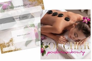 VOUCHER BON GOTOWY PROJEKT ZŁOTY HOTSTAMPING REALIZACJA 48H 24 szt