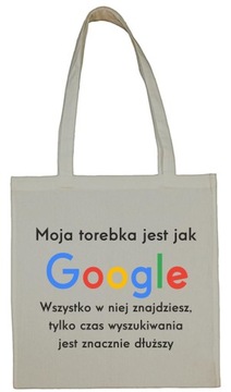 Torba bawełniana z nadrukiem TN01 Light Grey
