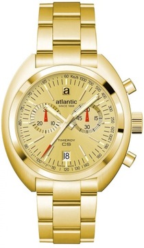 ZŁOTY ZEGAREK MĘSKI ATLANTIC 70467.45.39 CHRONO GW