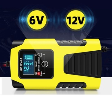 Автомобильное зарядное устройство для аккумуляторов 6V 12V 2A FOXSUR REPAIR FUNCTION