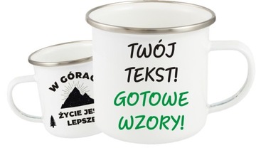 KUBEK GARNUSZEK TURYSTYCZNY Z TWOIM NAPISEM
