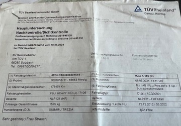 Subaru 2012 Subaru Trezia 1.4D4D 90KM 6Bieg.SkoraGrzane Klima Kurtyny Potw.Przeb.Faktu, zdjęcie 27