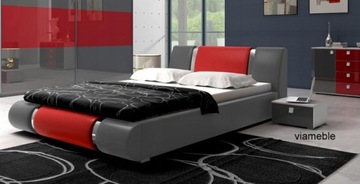 STYLOWE ŁÓŻKO LUXURY Z MATERACEM 200x200