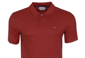 CALVIN KLEIN polo męskie, ceglaste, XS