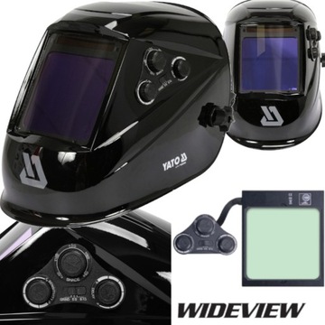 PRZYŁBICA SPAWALNICZA MASKA WIDEVIEW TRUE COLOR SAMOŚCIEMNIAJĄCA YATO