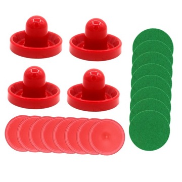 1 Set Mini Air Hockey Pushers and Air Hockey Pucks Felt Goal Style D