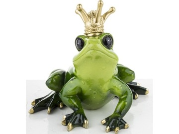 Статуэтка 12 х 12 х 13,5 см - Принц-лягушка с короной