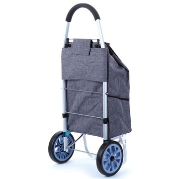 Тележка для покупок на больших колесах и подшипниках, 40л.