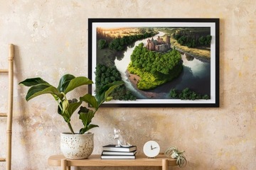 Картина мхом Замок на холме 60х40