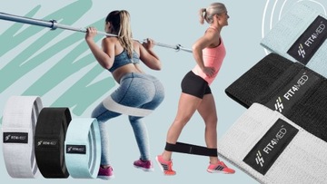 НАБЕДРА 3 ШТ. ЛЕНТЫ ДЛЯ ФИТНЕСА МАТЕРИАЛ FIT4MED