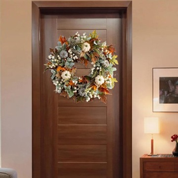 Дверь Венки осеннего урожая Материал высшего качества Прочный 35 см x 35 см