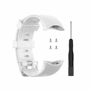 PASEK SILIKONOWY DO GARMIN FORERUNNER 45 / 45S BIAŁY