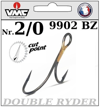 5 x HACZYK Nr.2/0 SANDACZ VMC 9902 BZ DOUBLE RYDER