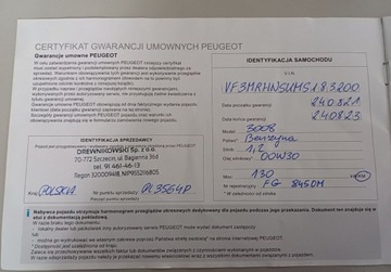 Peugeot 3008 II Crossover Facelifting  1.2 PureTech 130KM 2021 Peugeot 3008 129 Allure Pack 130KM Automat I wl. GWARANCJA 1.2 130KM, zdjęcie 34