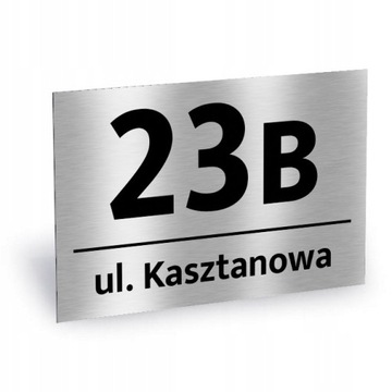 tabliczka tablica ADRESOWA numer domu aluminiowa