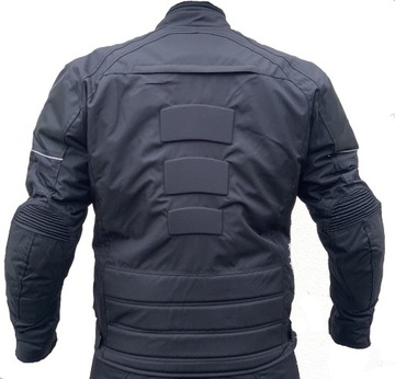 Черная мотоциклетная текстильная куртка с сеткой, размер M