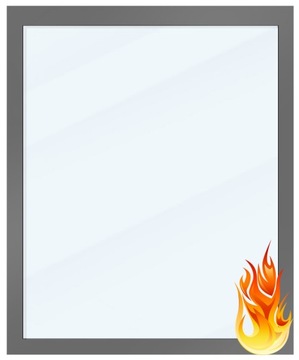 okno okna PRZECIWPOŻAROWE z aluminium ppoż p-poż 117cm x 137cm Na Wymiar