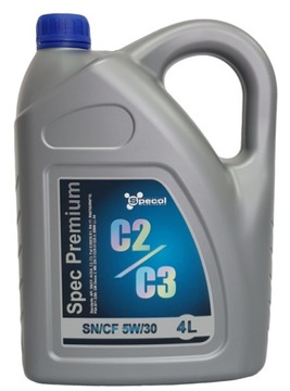 OLEJ SPECOL 5W30 4L PREMIUM C2/C3 / SN/CF / LL04 / 9.55535-S1 / DEX2 / 229.