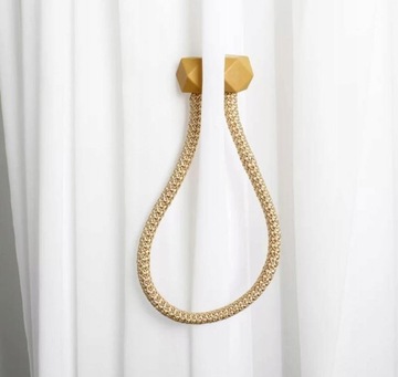 KLAMRA UPIĘCIE FIRAN ZASŁON MAGNETYCZNA SPINKA GEOMETRYCZNA ELASTYCZNA