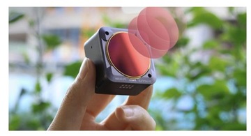 Серый гибридный фильтр с регулируемой поляризацией ND4/PL для DJI OSMO ACTION 2