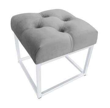 Pufa CHESTERFIELD LOFT ławka postawa biała MG17