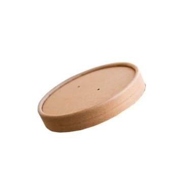 Pokrywka papierowa KRAFT na zupę fi90mm A25