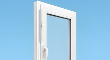 Воздушное окно с герметичным окном AIR BOX Белые окна из ПВХ 350 мм, неинвазивные