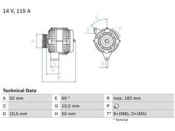 ALTERNÁTOR SSANGYONG KORANDO 3.2 MUSSO (FJ)