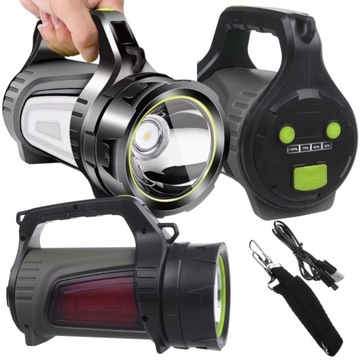 LATARKA SZPERACZ MOCNA LAMPKA LED AKUMULATOROWA XML T6 1200LM DOBRZE ŚWIECI