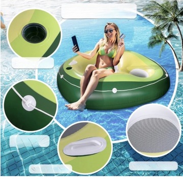 Надувной матрас Авокадо 160х132 см.