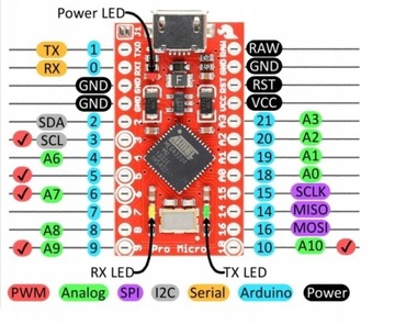 PRO Micro Leonardo Совместимый Arduino ATmega32U4 16 МГц