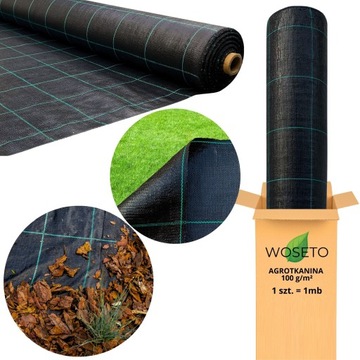 MOCNA GRUBA AGROTKANINA 100g NA CHWASTY 0,8m x 100m ROLKA UV WYSOKA JAKOŚĆ