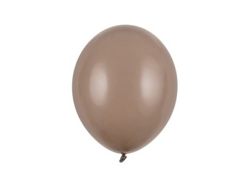 Balony pastelowe brązowe cappuccino strong 27cm 3szt