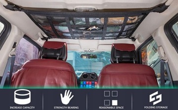 Зарядка сетки под потолком автомобиля 90x65 см 30satts