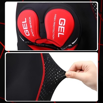 ВЕЛОСИПЕДНЫЕ ШОРТЫ МУЖСКИЕ БОКСЕРСКИЕ ШОРТЫ С 3D ГЕЛЕВОЙ ВСТАВКОЙ XXL