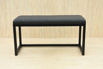 МЕТАЛЛИЧЕСКАЯ СКАМЬЯ С МЯГКОЙ ОБИВКОЙ 80 см