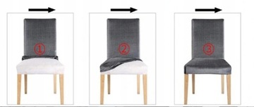 Чехлы на стулья, универсальный 3D-кубический узор