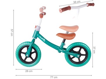Детский БЕЛАНС ВЕЛОСИПЕД Детский велосипед Колеса EVA 12 дюймов до 35 кг Легкий