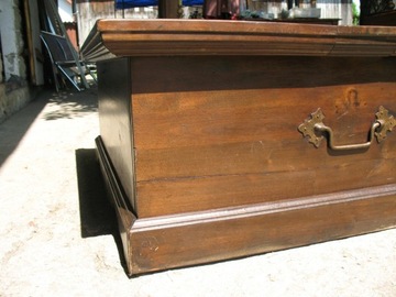 ŁAWA KUFER DREWNO 100% KOLONIALNY STYL STYLOWY SKRZYNIA WYSYŁKA 22/16/07/25