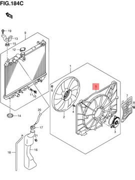 BALENO 15+ POUZDRO VENTILÁTOR CHLADIČŮ ORIGINÁLNÍ