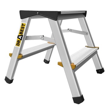 Drabina aluminiowa 2 stopnie wytrzymałość 150 kg