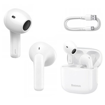 BASEUS SŁUCHAWKI BEZPRZEWODOWE DOUSZNE TWS BLUETOOTH 5.0 ZESTAW SŁUCHAWKOWY