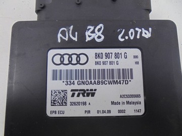 MODUL BRZDY RUČNÍ 8K0907801G AUDI A4 B8 2.0 TDI
