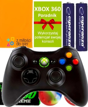 ORYGINALNY Pad BEZPRZEWODOWY xbox 360 CZARNY X360