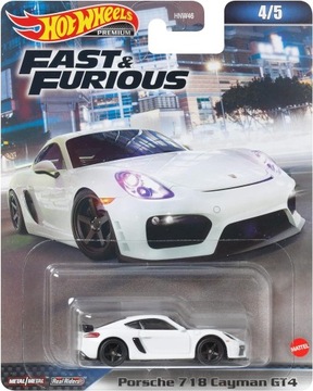 HOT WHEELS Premium PORSCHE 718 CAYMAN GT4 FAST & FURIOUS SZYBCY I WŚCIEKLI