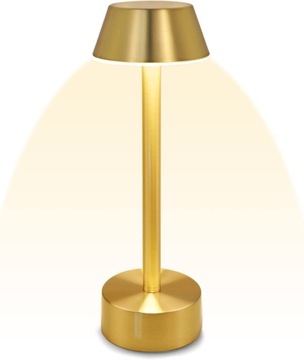 БЕСПРОВОДНАЯ АККУМУЛЯТОРНАЯ НАСТОЛЬНАЯ ЛАМПА GOLD USB